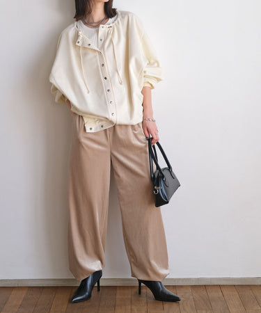 ベロアストレートパンツ