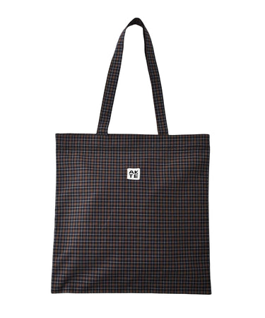 ファスナーロゴチェックトートBAG