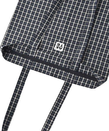ファスナーロゴチェックトートBAG