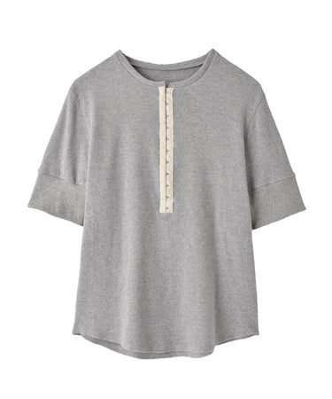ヘンリーネックホックTシャツ