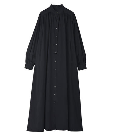 ボリュームロングシャツワンピース